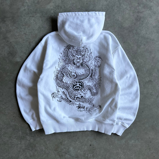 Stüssy 2022 Dragon Hoodie - White