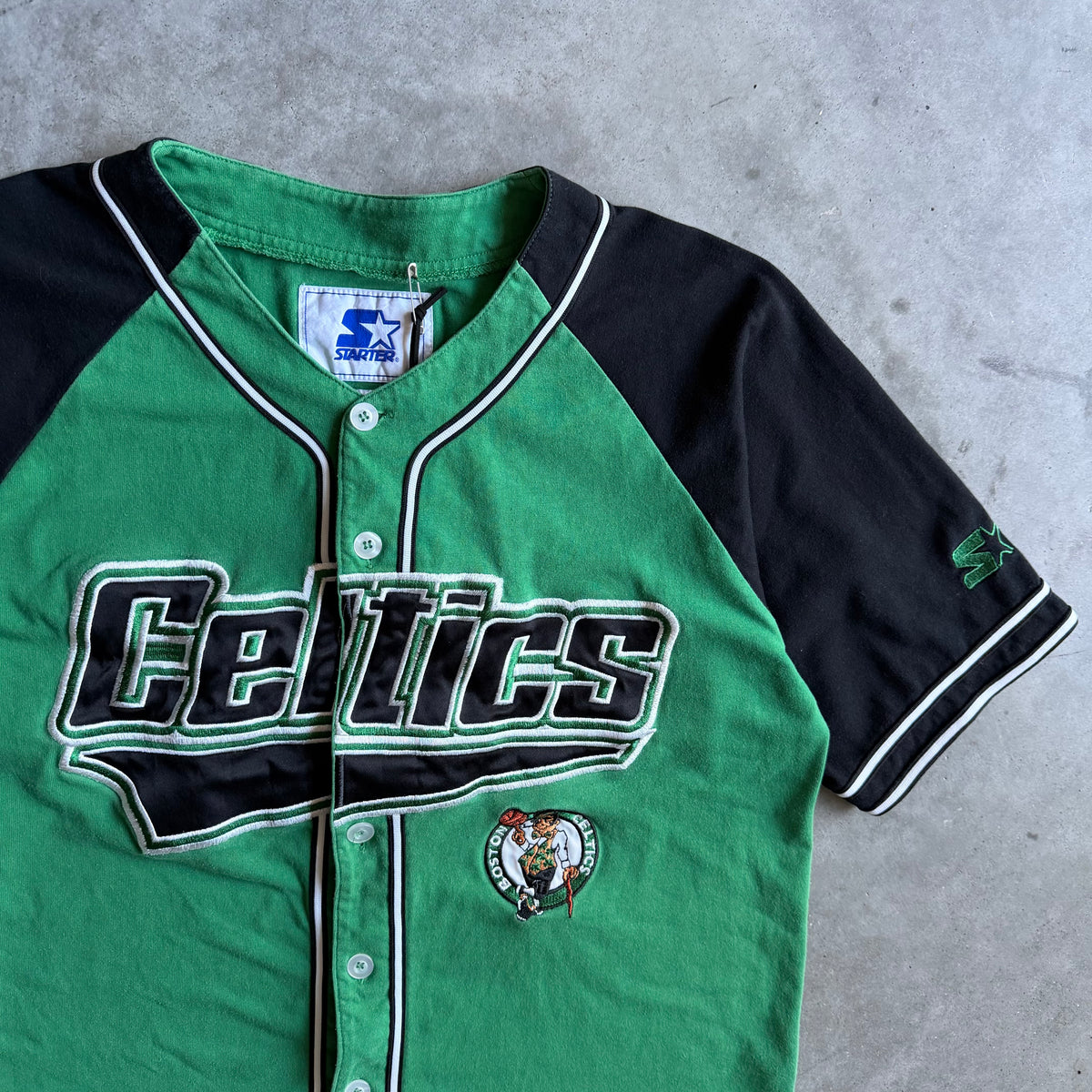 Vintage Starter Boston Celtics Baseball Jersey