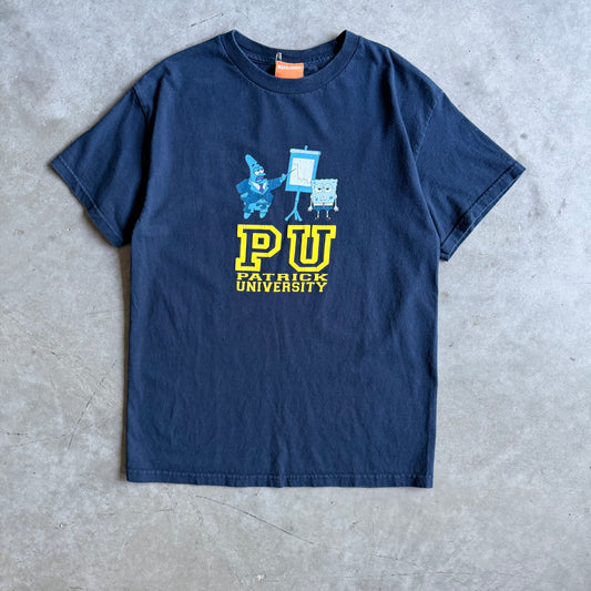 Vintage SpongeBob PU Patrick University T Shirt