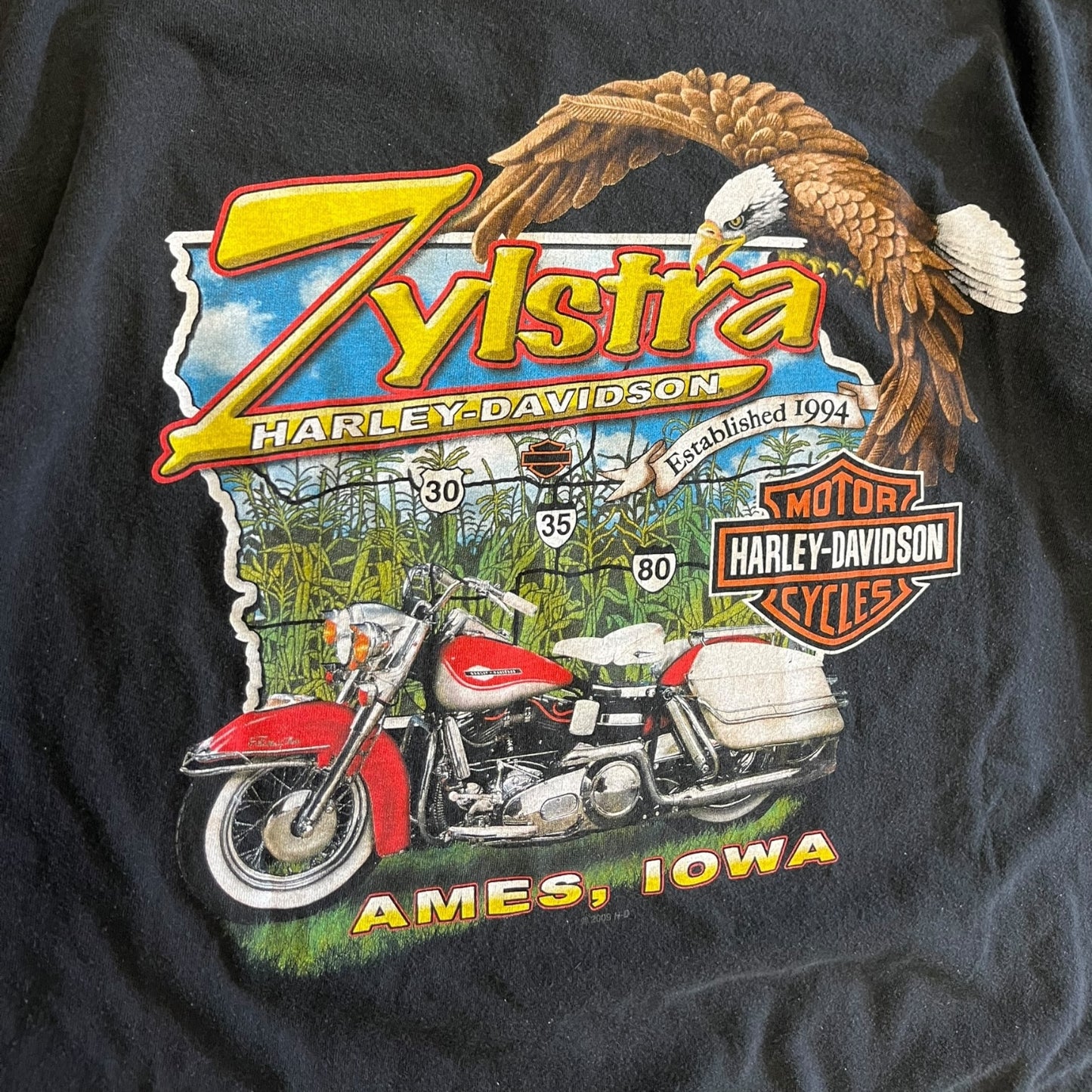 Harley Davidson Bike Shadow Emblem Zylstra Tee