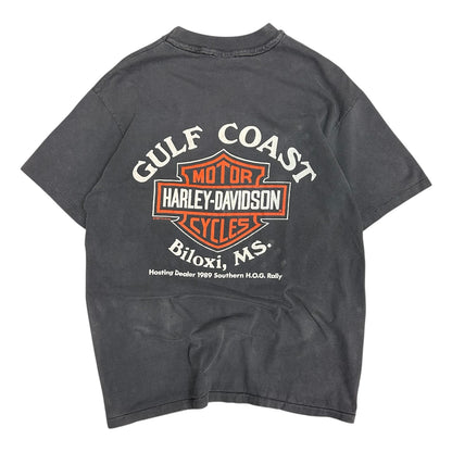 Vintage 1989 Harley Davidson Gulf Coast Tee