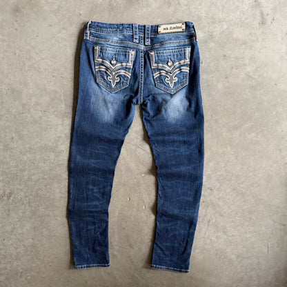 Women’s Y2K Rock Revival Drew Cuffed Skinny Jeans