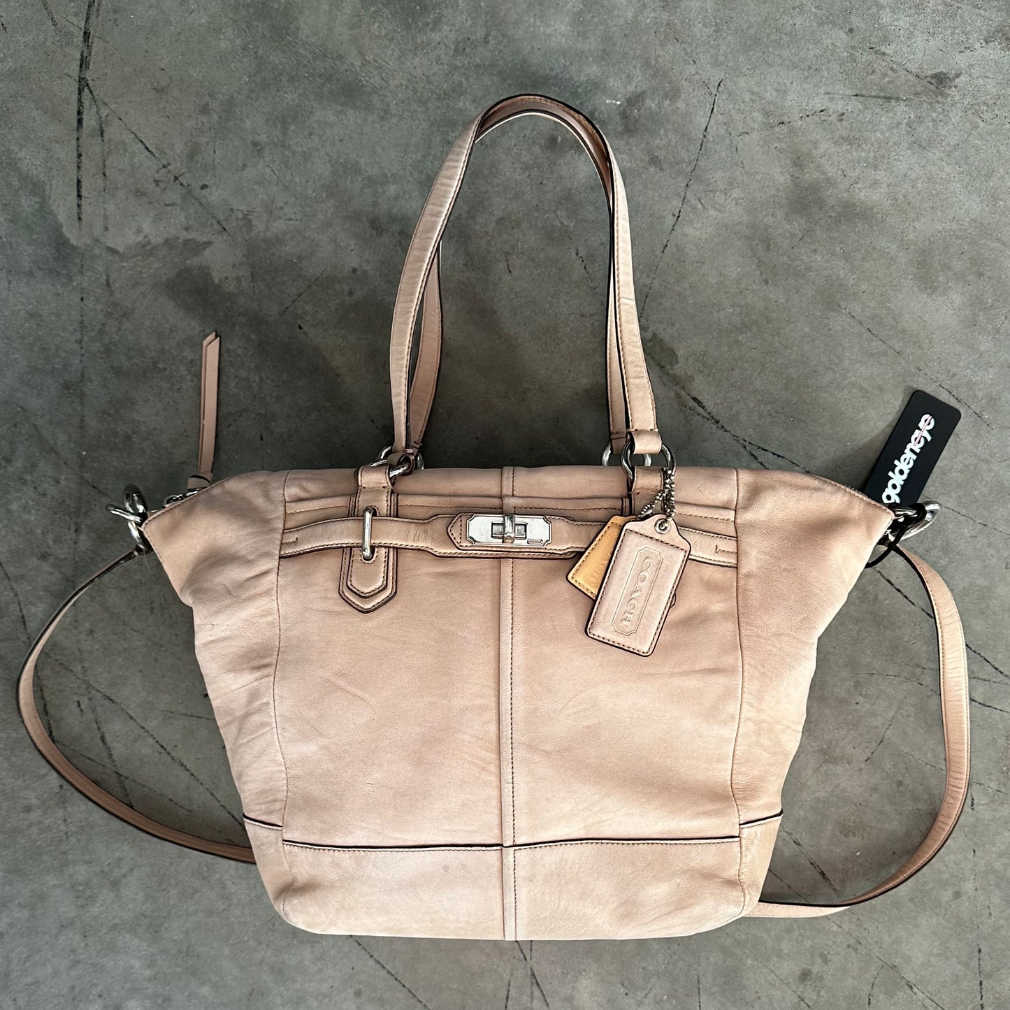 Coach Distressed Chelsea Jaden Bag In Beige