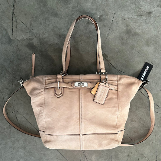 Coach Distressed Chelsea Jaden Bag In Beige
