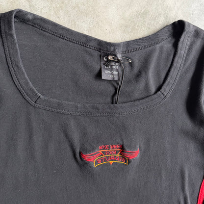 Y2K Women’s ‘04 Sturgis Rally Week Embroidered Logo Tee