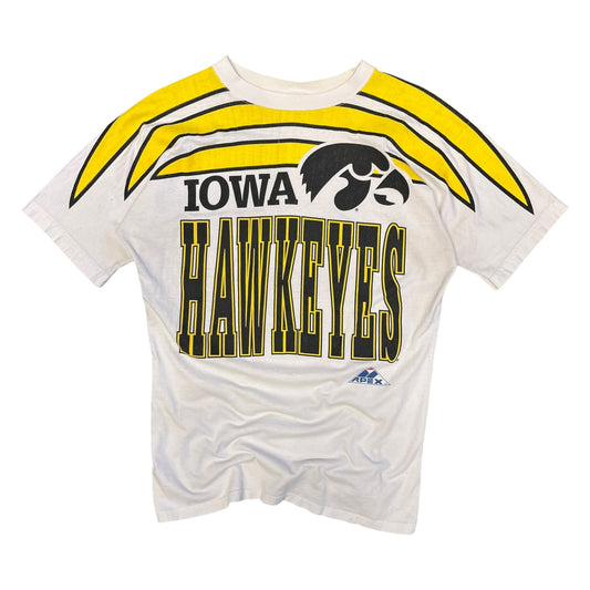 Vintage Apex One Iowa Hawkeyes Full Stripe Giant Logo Tee