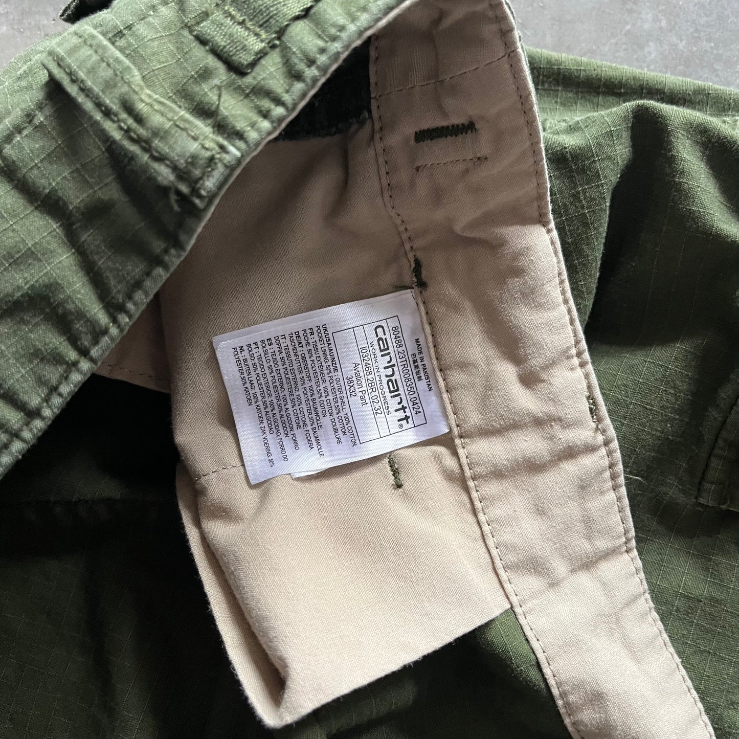 Carhartt WIP Green Aviation Pants