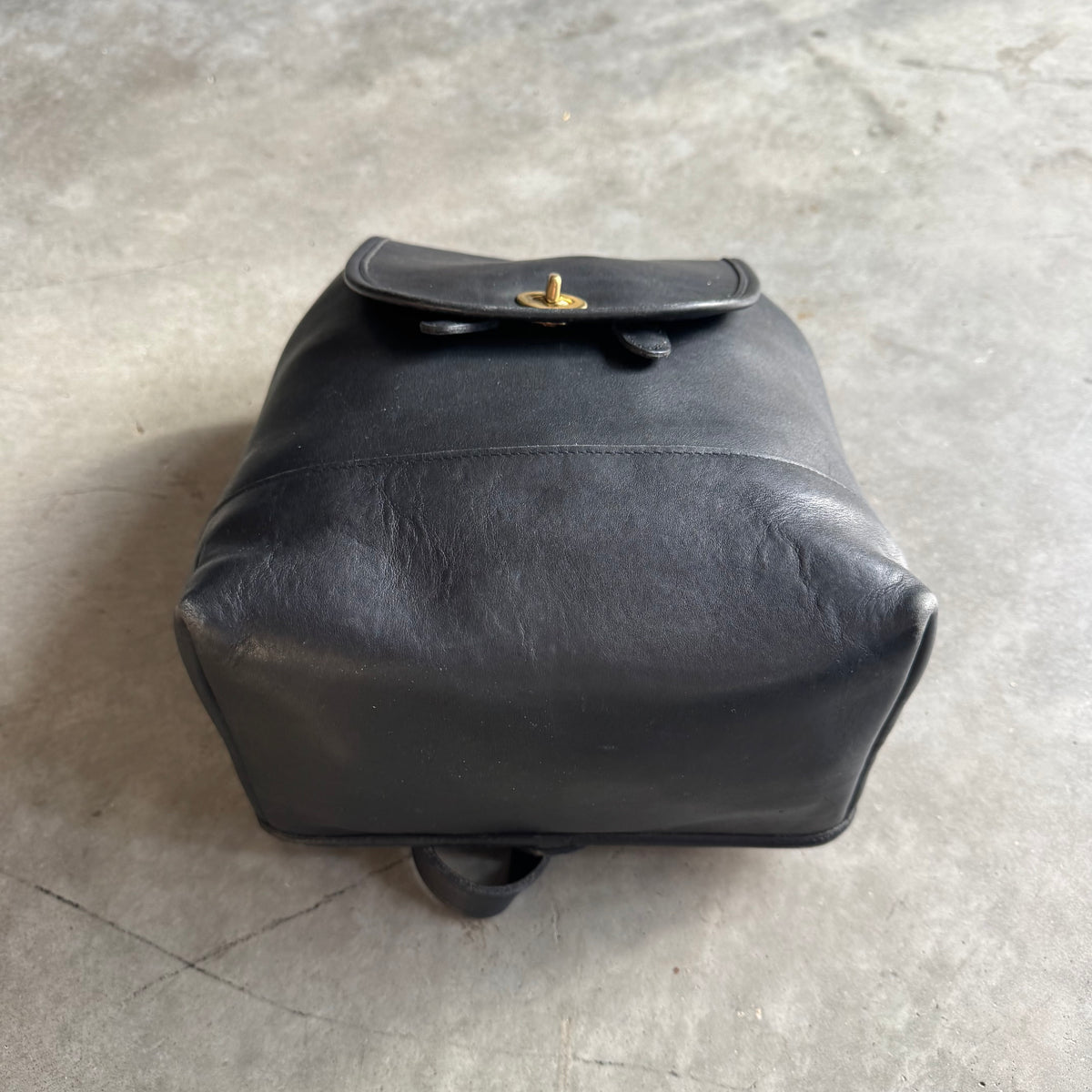 Coach Vintage Black Leather Daypack