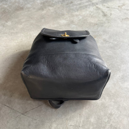 Coach Vintage Black Leather Daypack