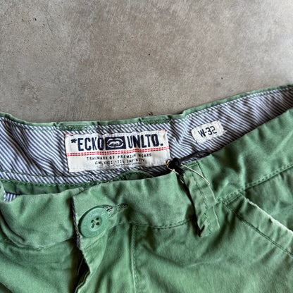 Y2K Eckō Unlimited Green Chino Shorts