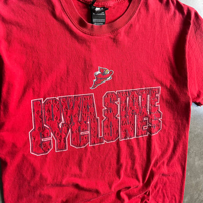 Vintage Starter Iowa State Cyclones Letter Spell-Out Red Tee