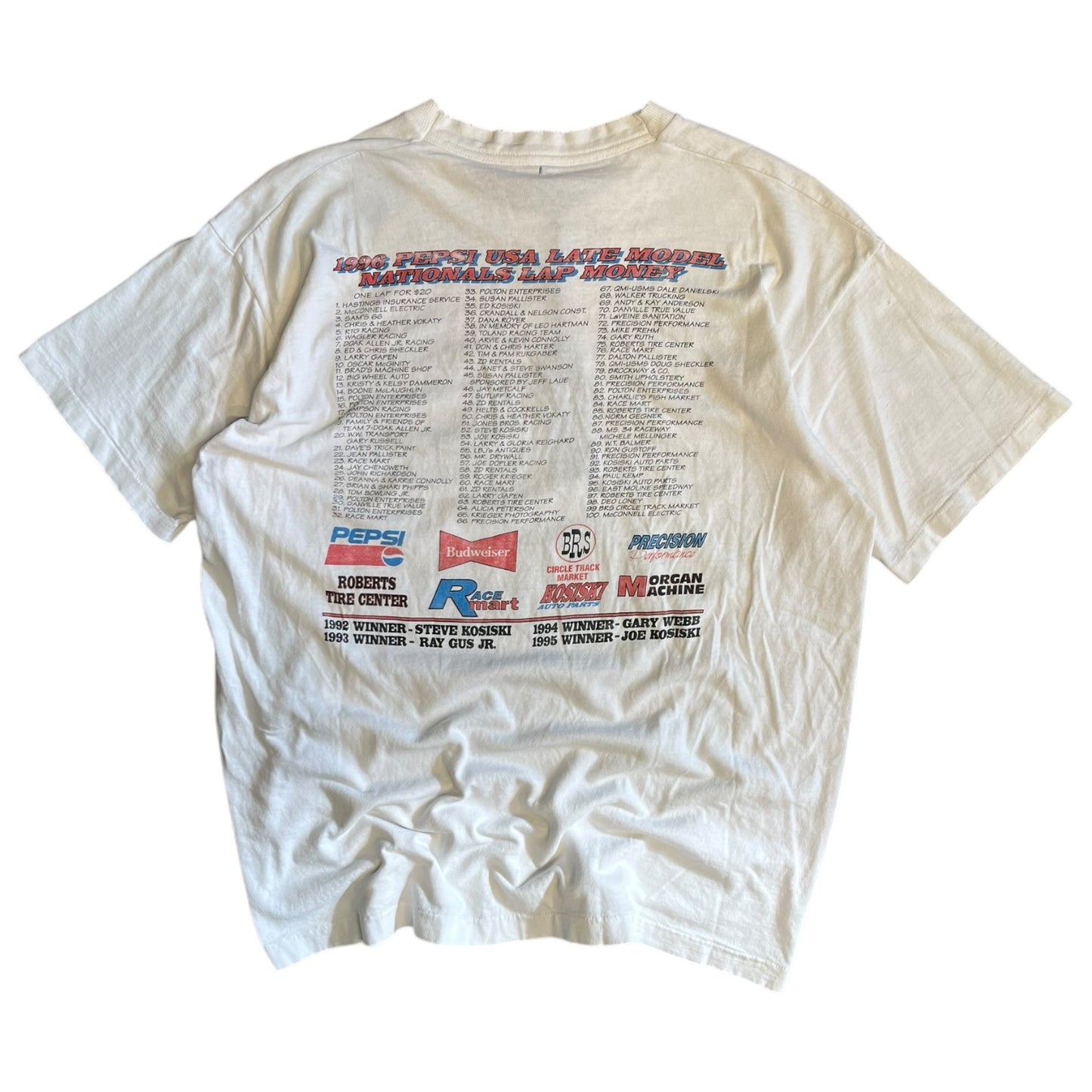 Vintage 1996 NHRA Pepsi U.S. Nationals Drag Racing Tee