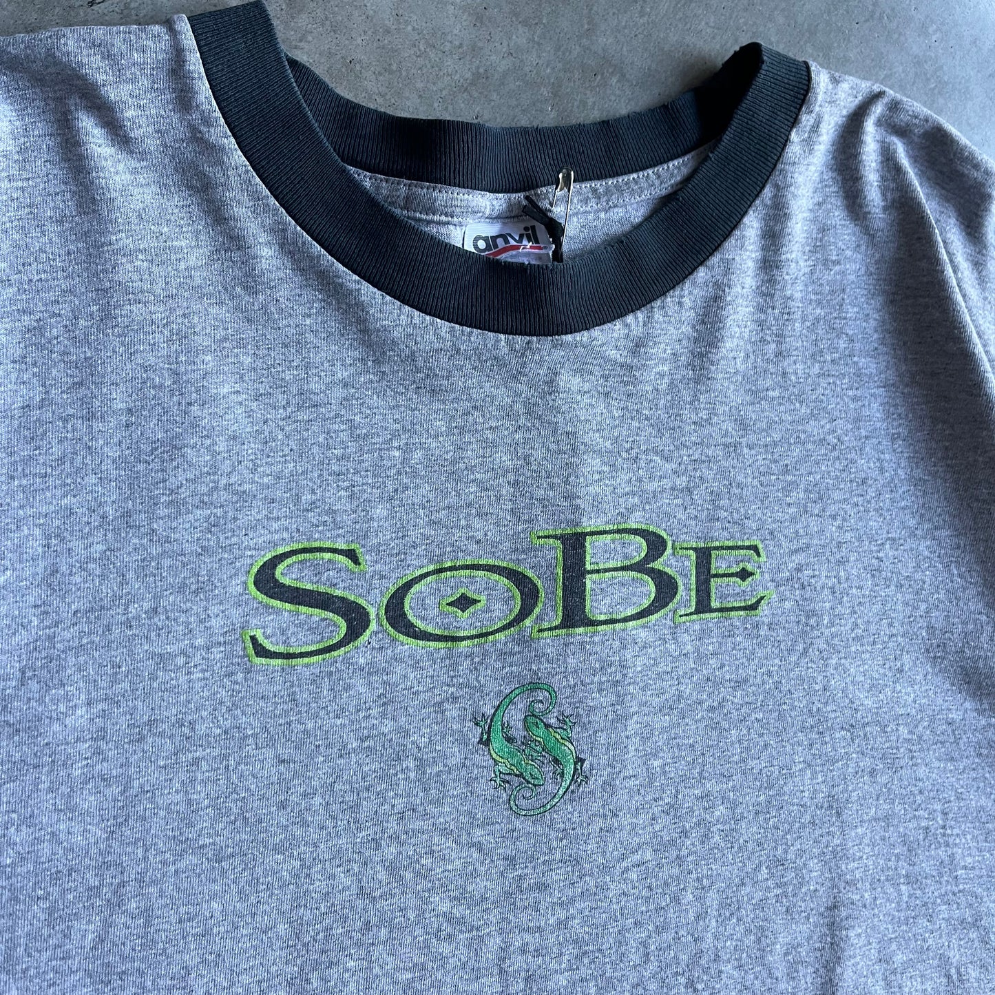 Vintage Sobe Dual Lizards Ringer Tee