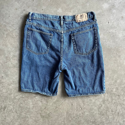 Y2K Full Blue Brand Indigo Jort