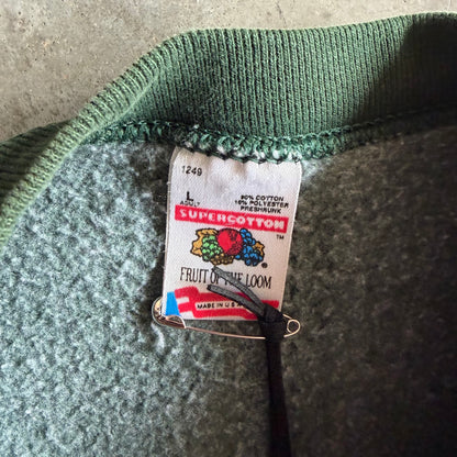 Vintage Faded Blank Green Sweatshirt