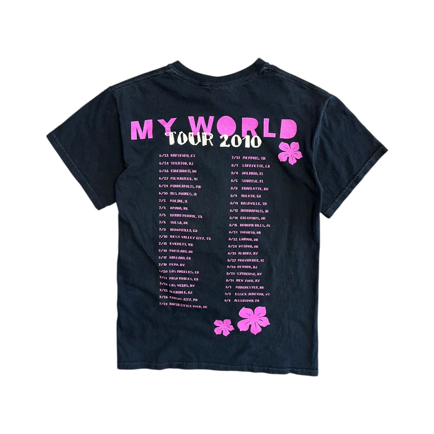 Y2K Justin Bieber My World Tour Tee