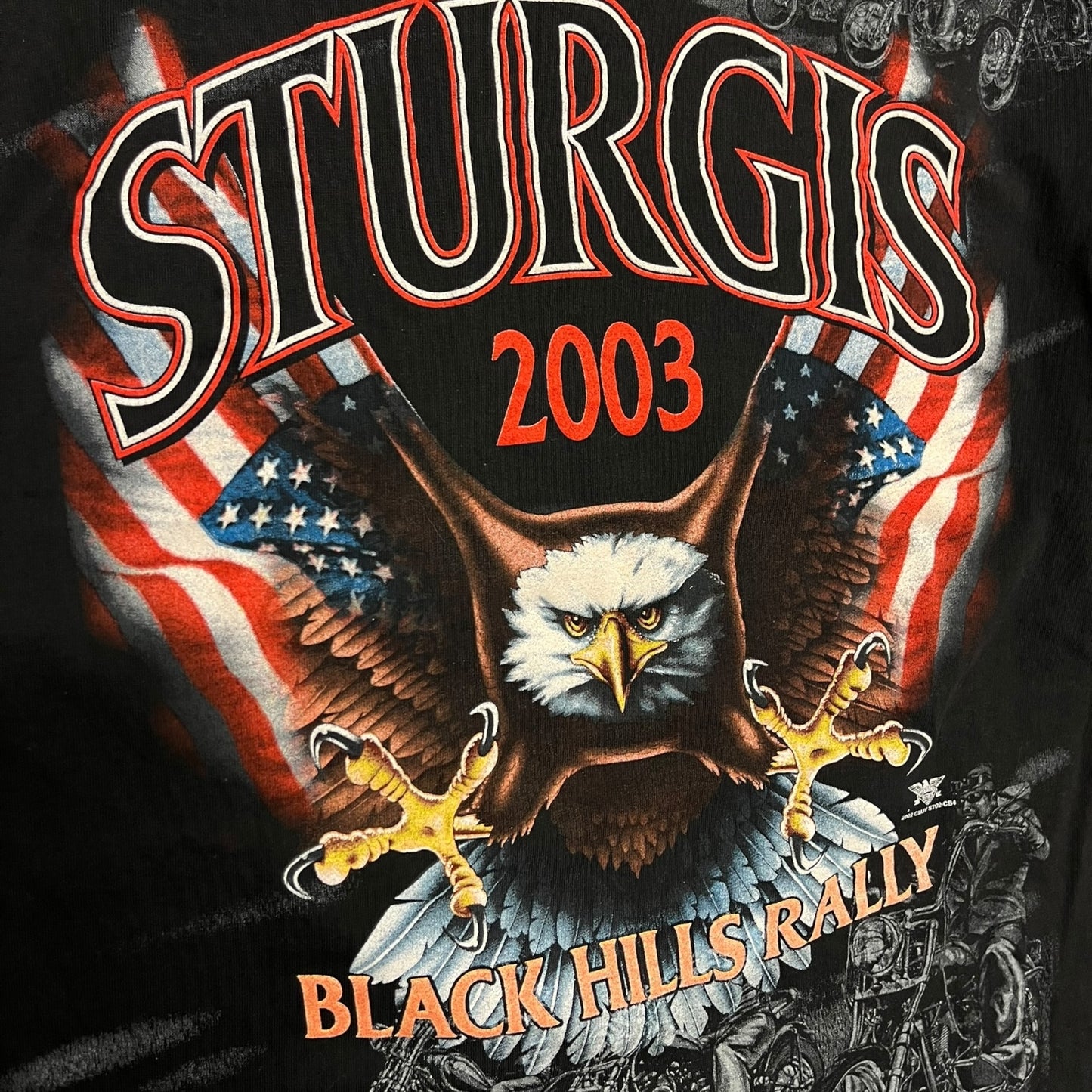 Y2K Sturgis Ride 2003 Wolf & Eagle AOP