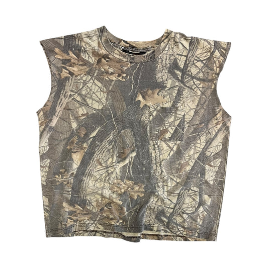 Vintage Liberty Camo Cut Off Pocket T Shirt
