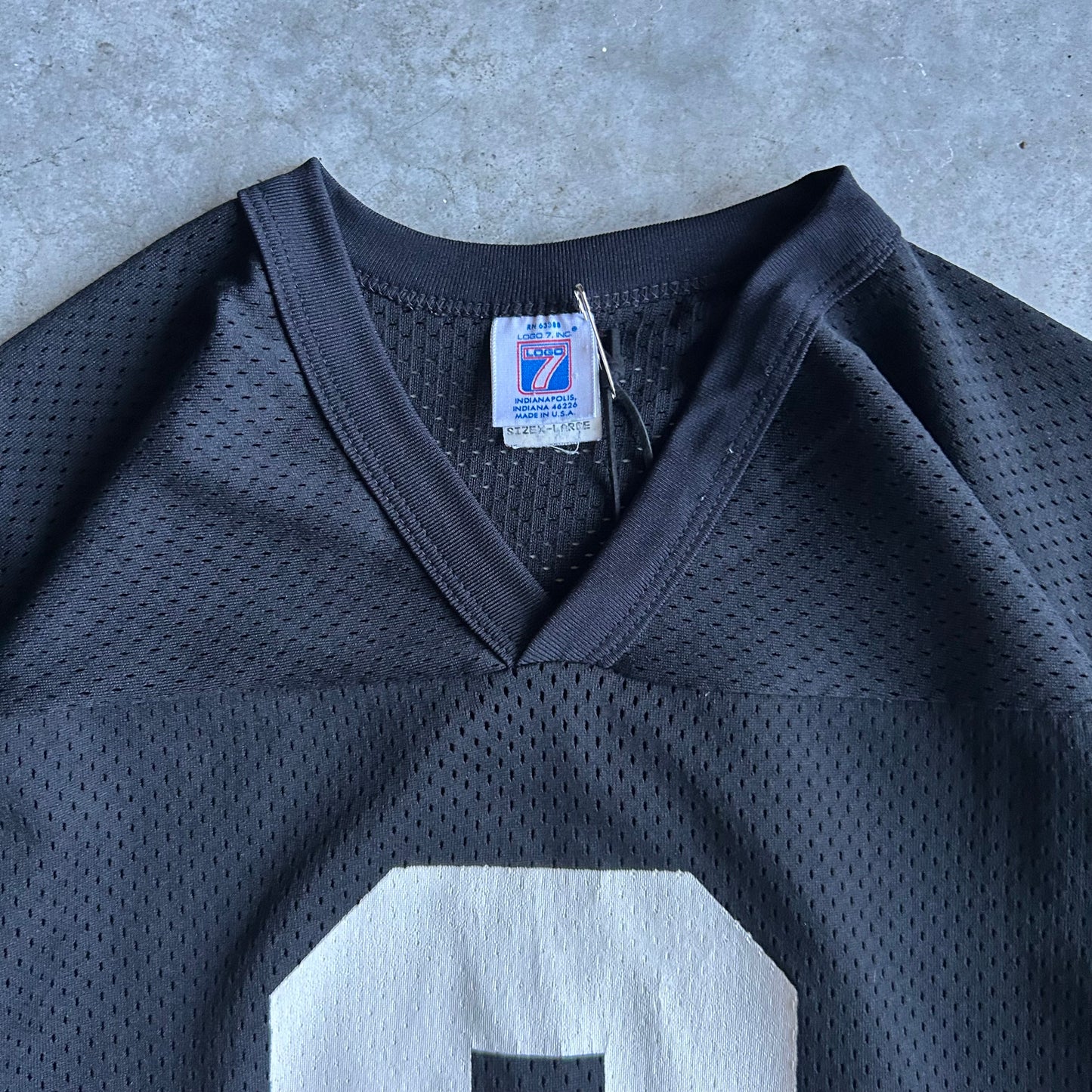 Vintage Logo 7 Black & Yellow Jersey