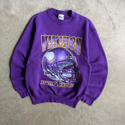 Vintage Pro Player Minnesota Vikings Big Helmet Sweatshirt