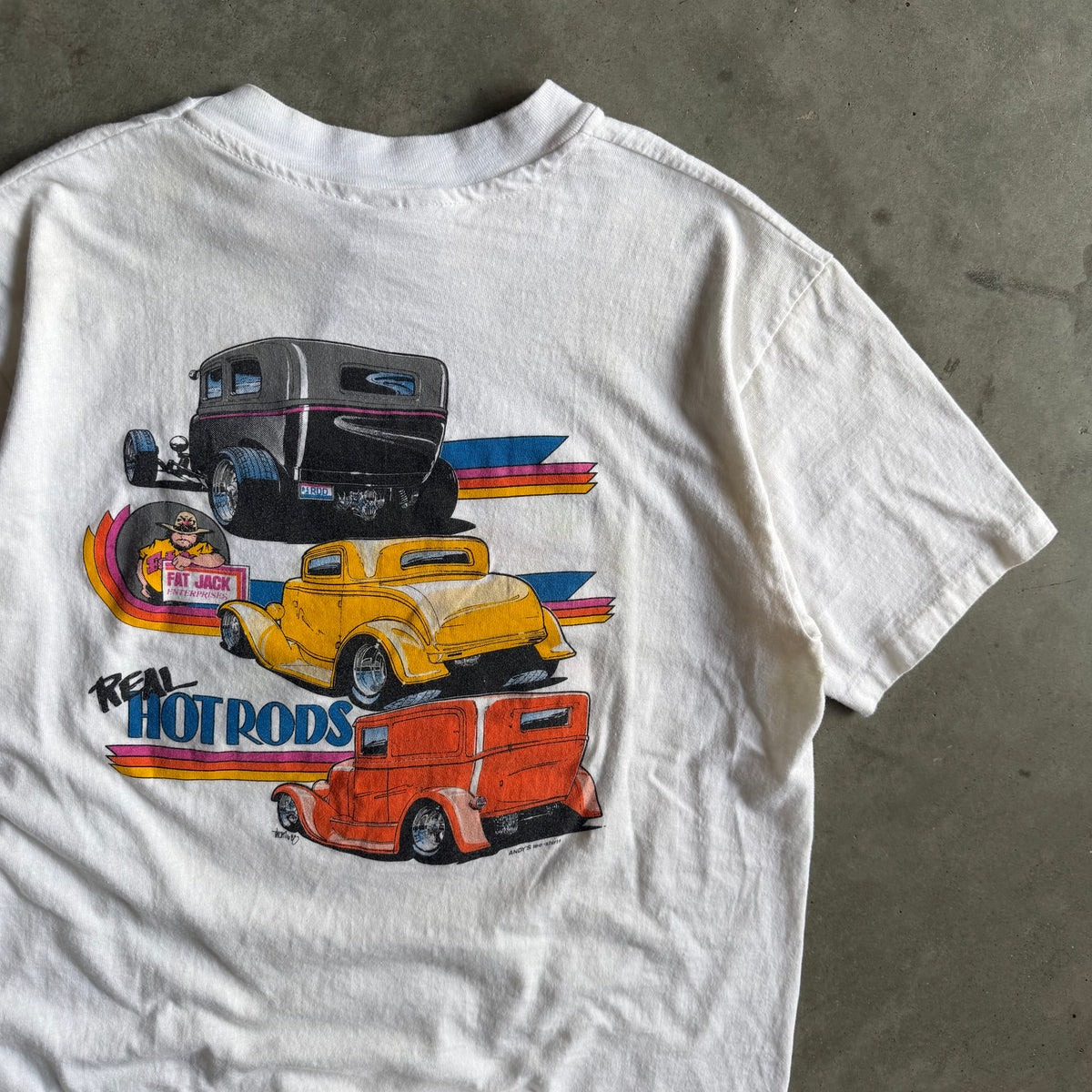 Vintage Fat Jack Real Hot Rods Art Tee