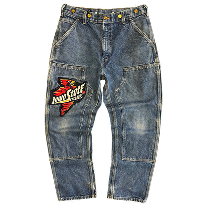 Carhartt ‘B07 DNM’ Denim Double Knees w/ ISU Patch