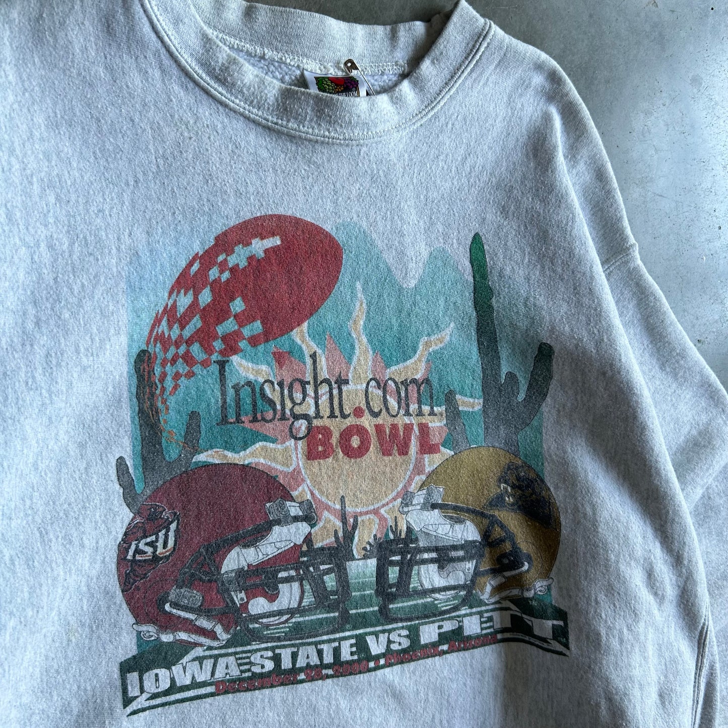 Vintage Iowa State Vs Pitt ‘00 Insight Bowl Sweatshirt