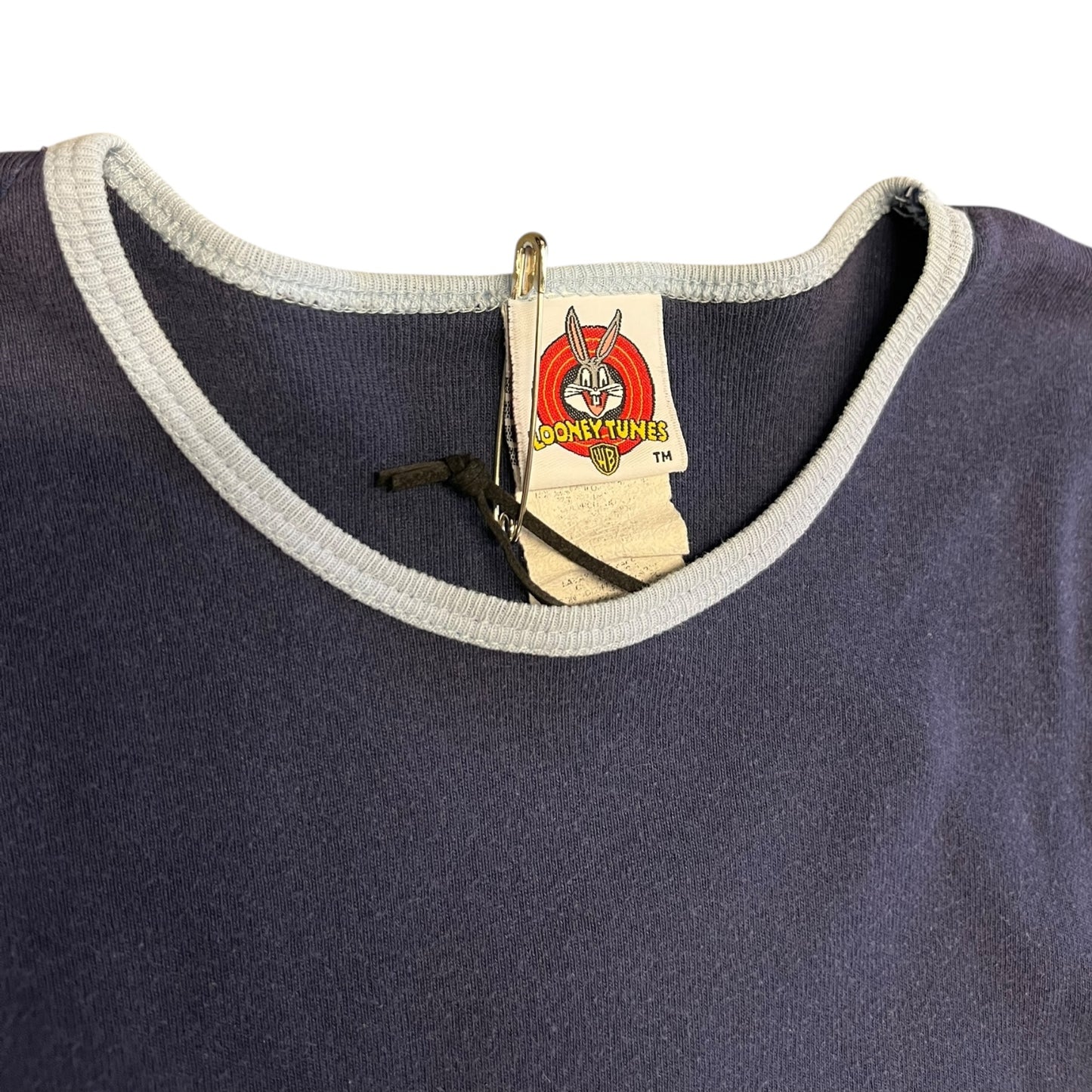 Y2K Youth Looney Toons Tweety and Flowers Waist Print Tee