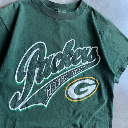 Vintage Logo 7 Green Bay Packers Script Tee