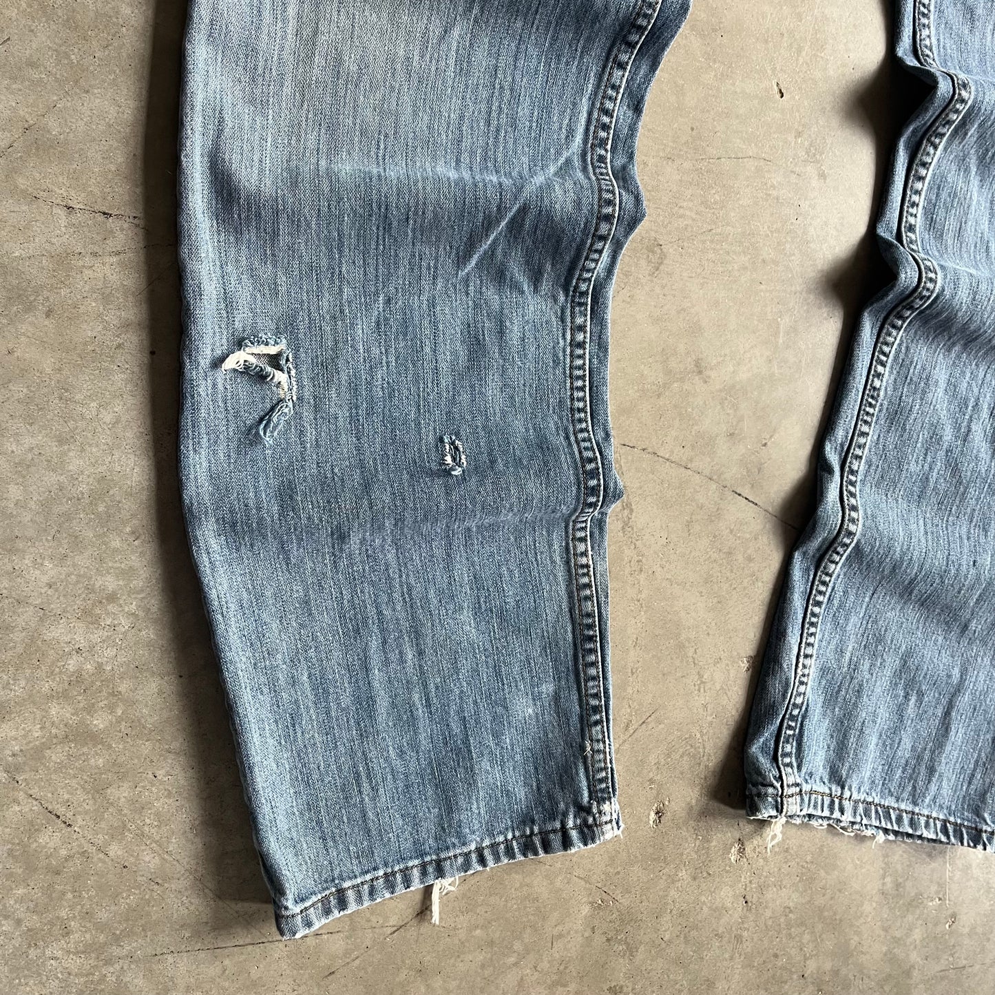 Y2K Urban Pipeline Relaxed Slub Jeans