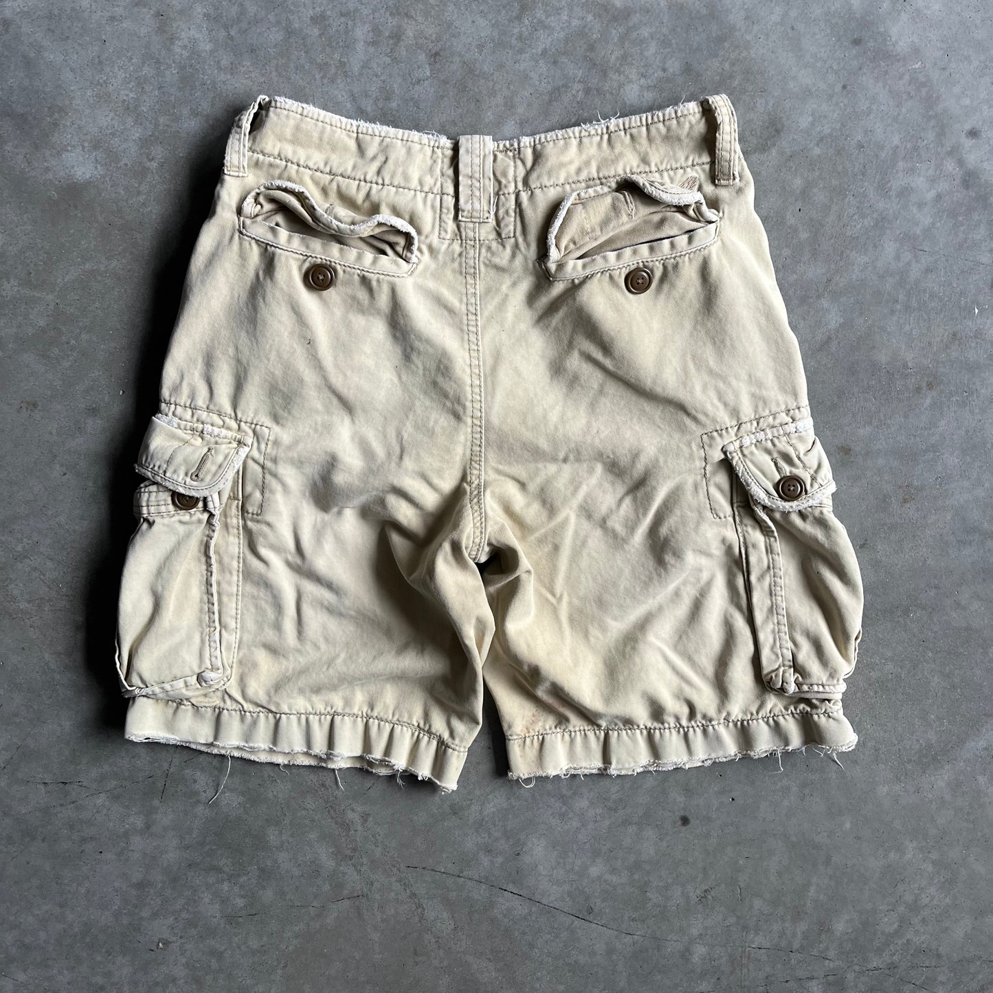 Y2K American Eagle Tan Cargo Shorts