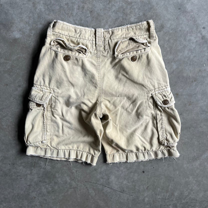 Y2K American Eagle Tan Cargo Shorts