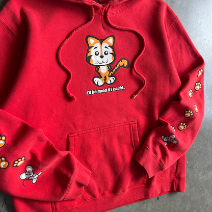 Y2K Naughty Tiger “If I Could Be Good..” Joke Hoodie