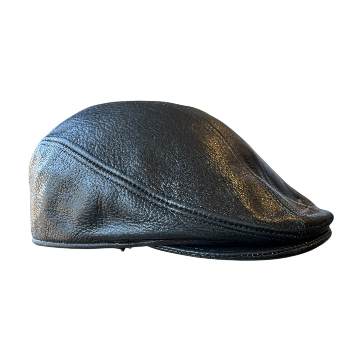 Vintage Harley Davidson Leather Newsboy Cabbie Hat