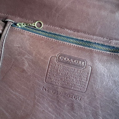 Coach 80s Mahogany Lexington Brief Case Made In United States