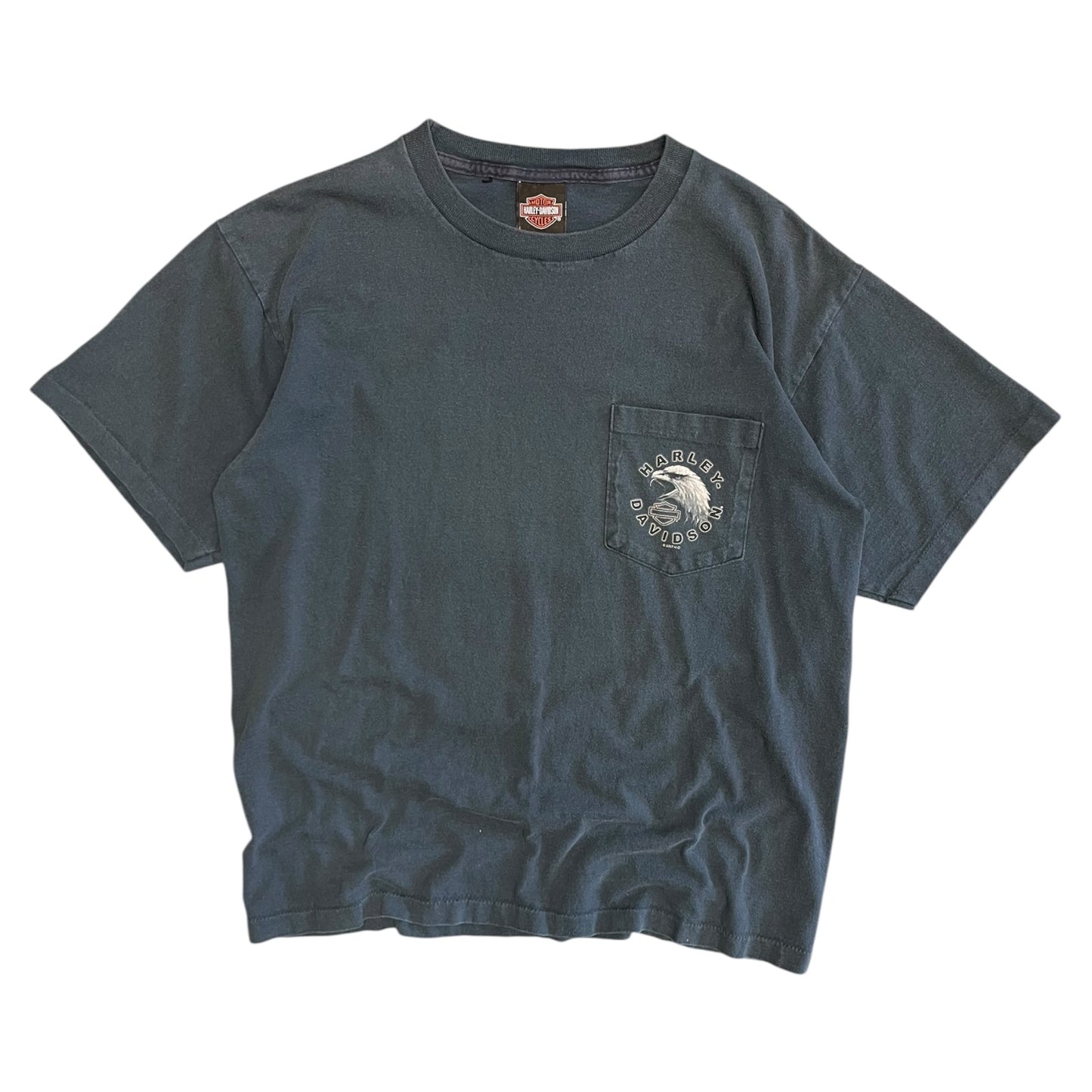 Y2K Harley Davidson Route 65 Pocket Tee
