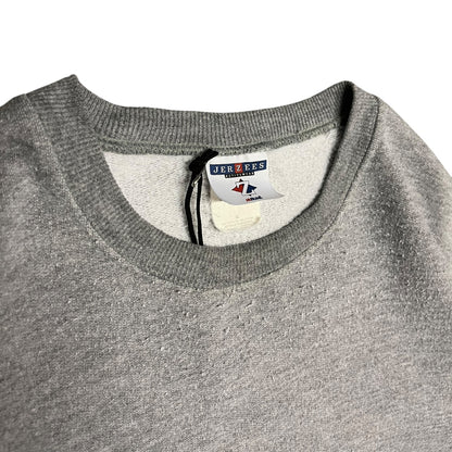 Y2K Jerzees Grey Blank Crewneck Sweatshirt