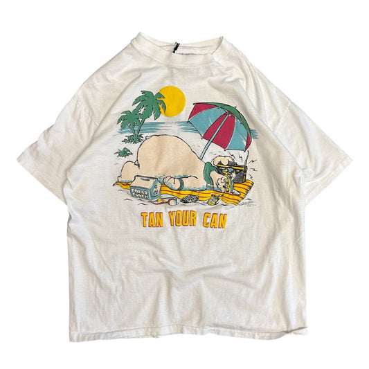 Vintage 1988 Tan Your Can Tee