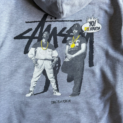 Stussy x Yo! MTV Raps Heather Grey Hoodie