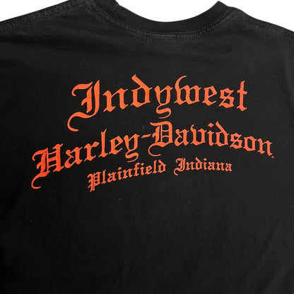Y2K Harley Davidson Flaming Eagle Tee