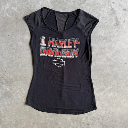 Women’s Harley Davidson Black Bling Spellout Tank
