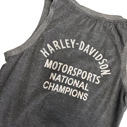 Y2K Women’s Harley Davidson Checkered Flag Tank Top