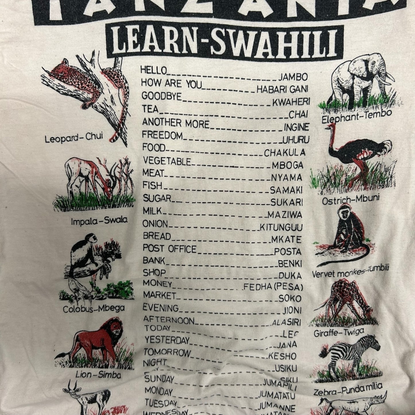 Vintage Tanzania Animal Tee