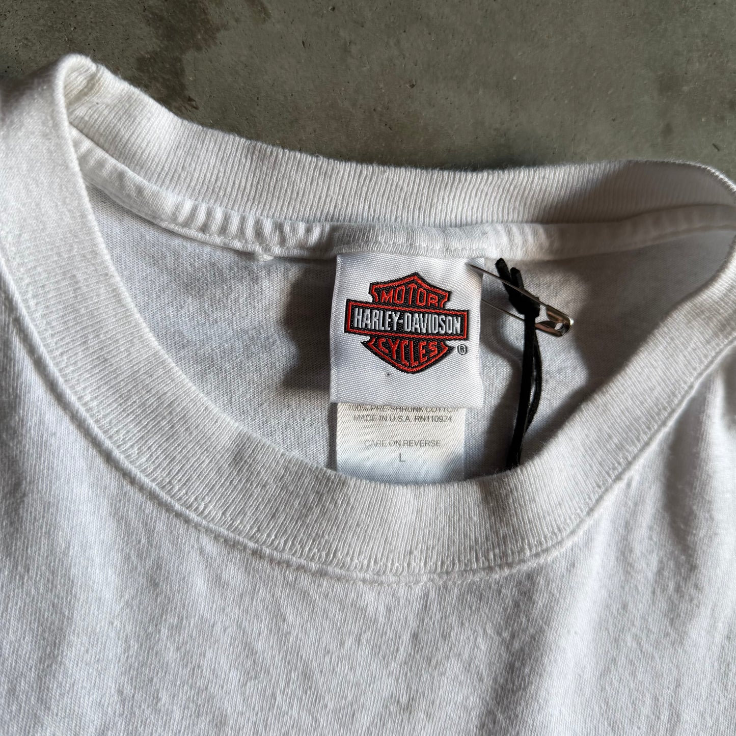 Y2K Harley Davidson Diamond Pattern Logo Sleeveless Tee