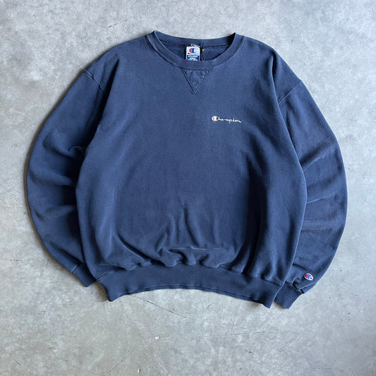 Vintage Champion Corner Embroidered Logo Sweatshirt