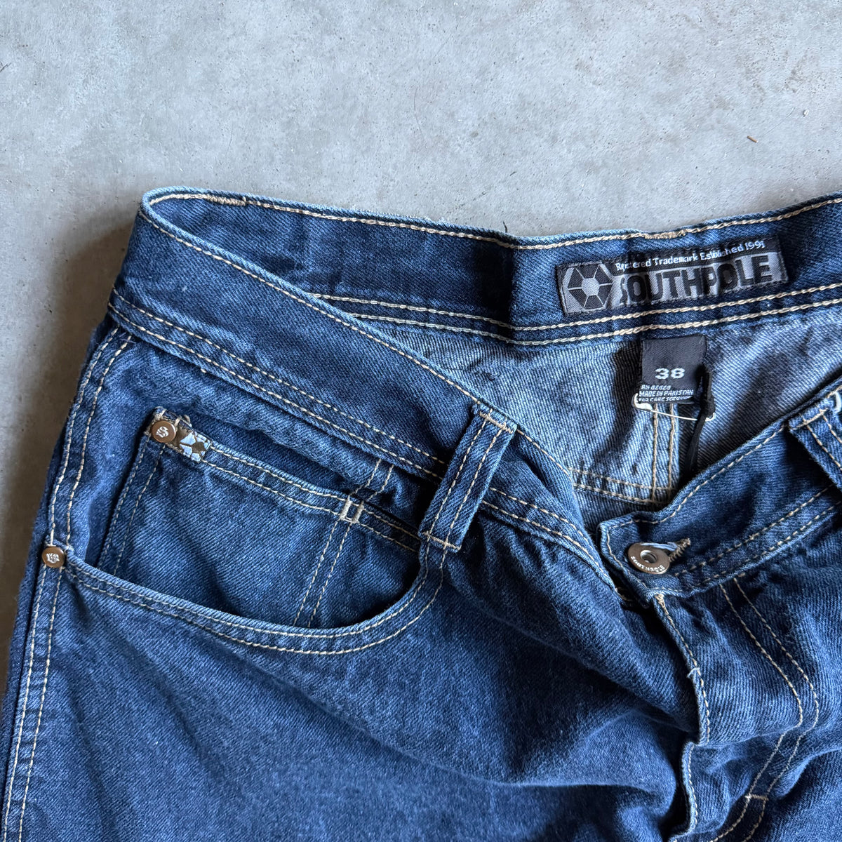 Y2K South Pole Baggy Indigo Jeans