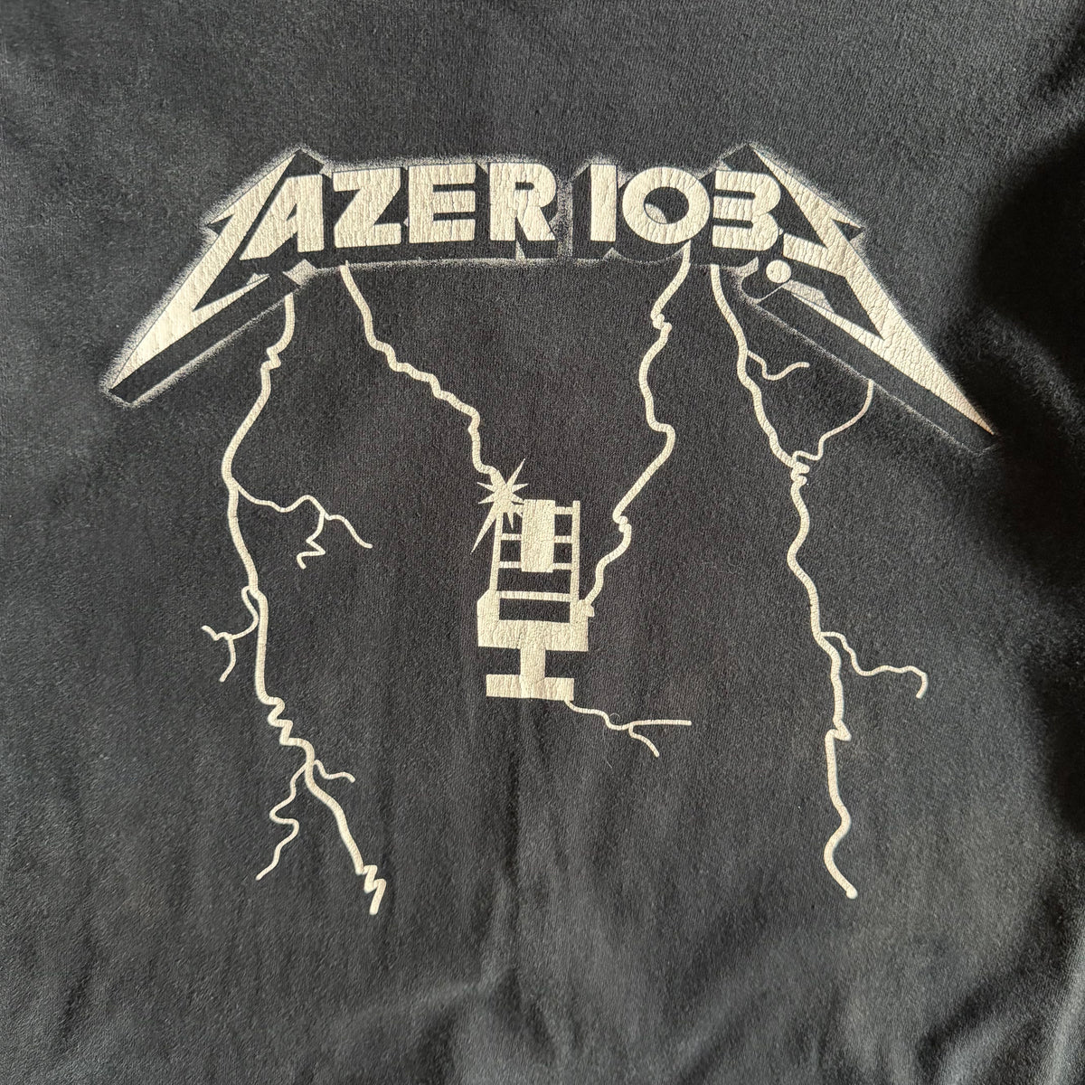 Y2K Lazer 103.3 Ride The Lightning Metallica Rip Tee