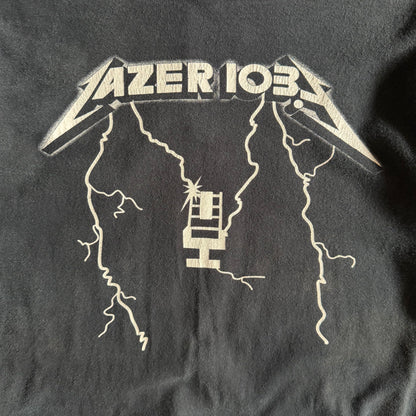 Y2K Lazer 103.3 Ride The Lightning Metallica Rip Tee