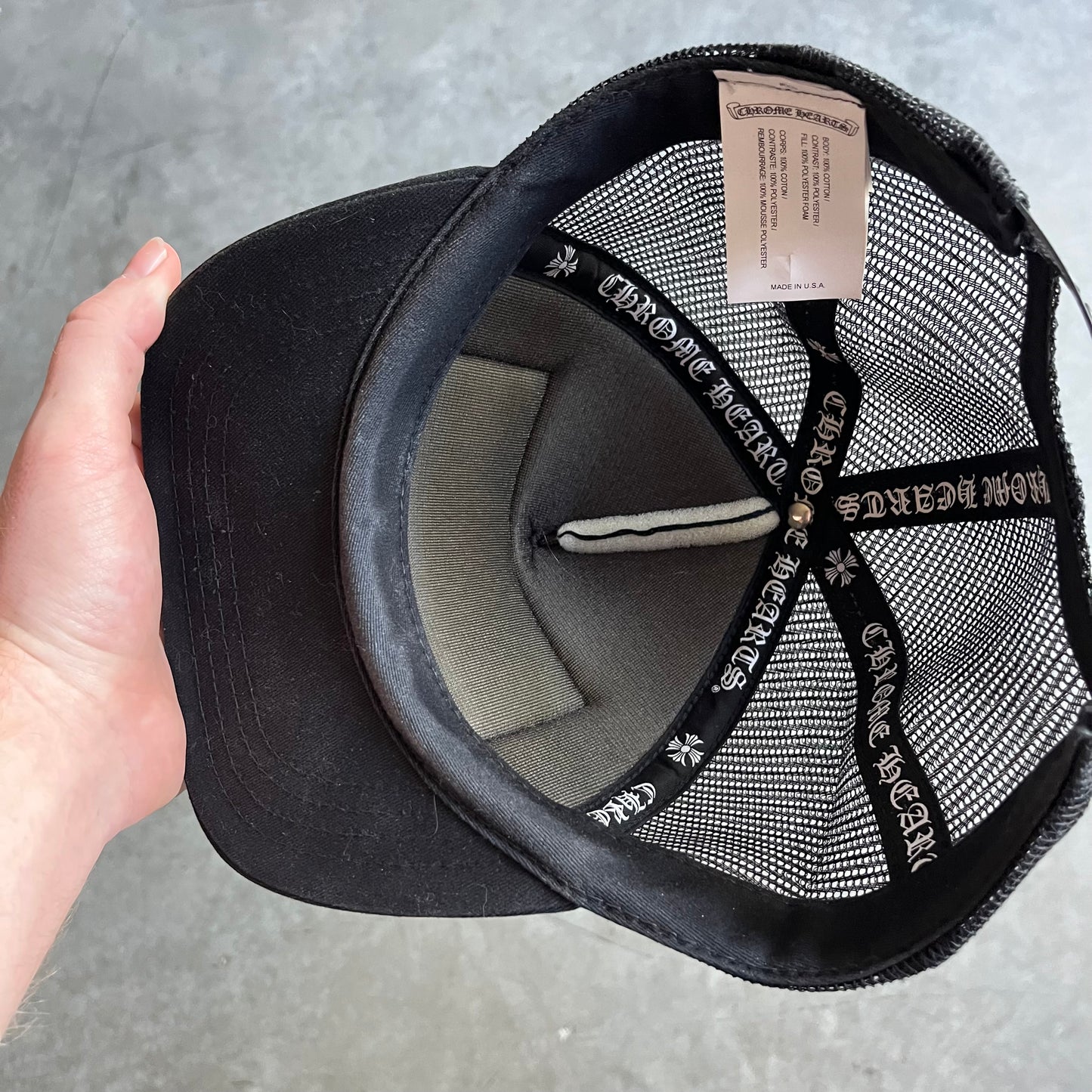 Chrome Hearts Miami Patch Trucker Hat - Black