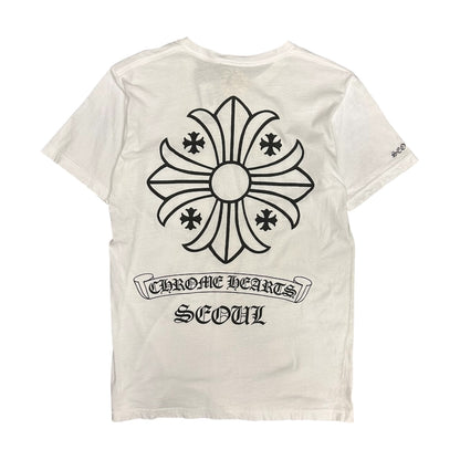 Chrome Hearts Seoul Big Emblem White Tee
